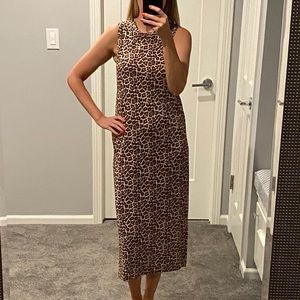 HM Leopard Midi Dress